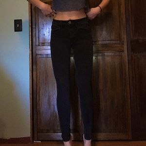 AMERICAN EAGLE BLACK HIGH RISE JEGGING JEANS